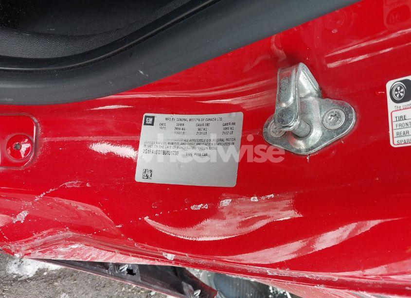 Photo 9 of 2011 Chevrolet Camaro 2LS (VIN 2G1FA1ED7B9131730)