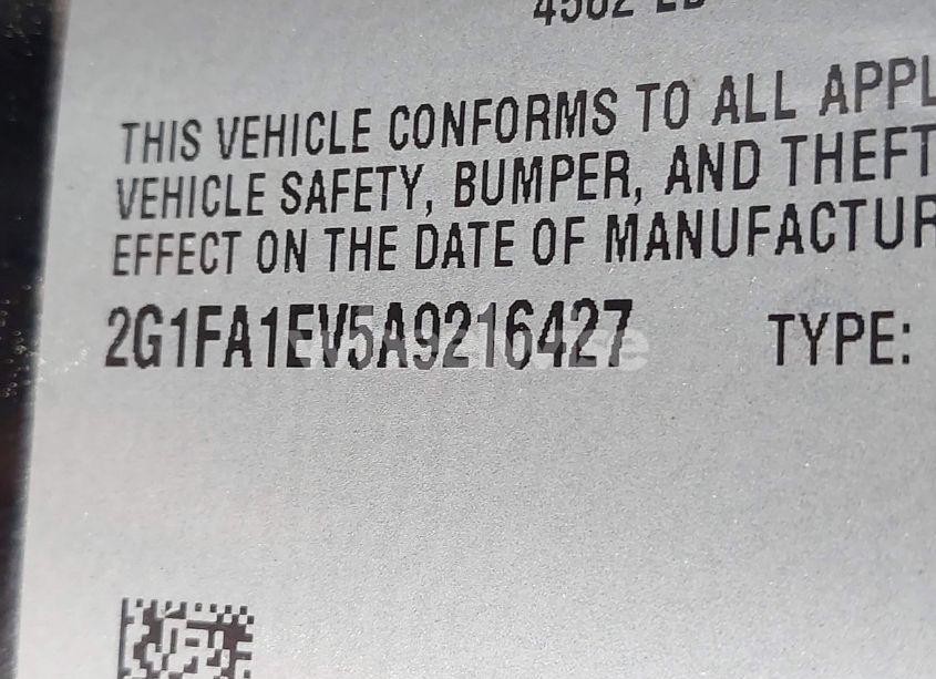 Photo 9 of 2010 Chevrolet Camaro 1LS (VIN 2G1FA1EV5A9216427)