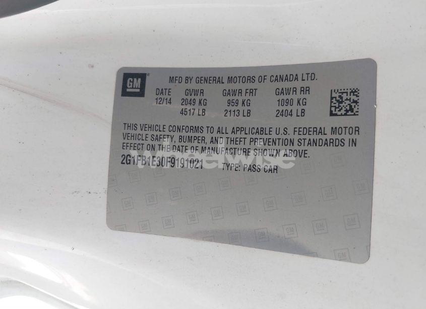 Photo 9 of 2015 Chevrolet Camaro 2LS (VIN 2G1FB1E30F9191021)