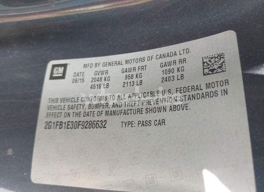 Photo 9 of 2015 Chevrolet Camaro 2LS (VIN 2G1FB1E30F9286632)