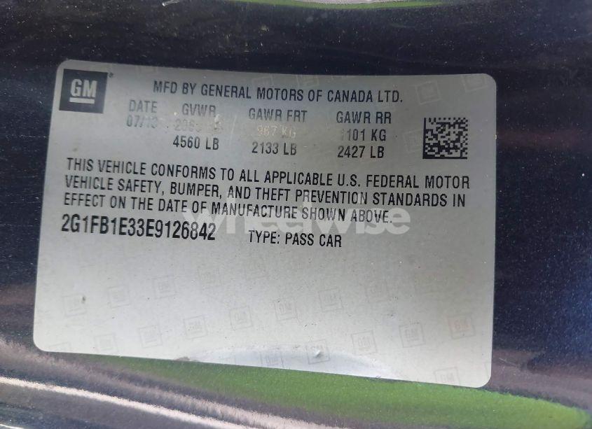 Photo 9 of 2014 Chevrolet Camaro 1LT (VIN 2G1FB1E33E9126842)