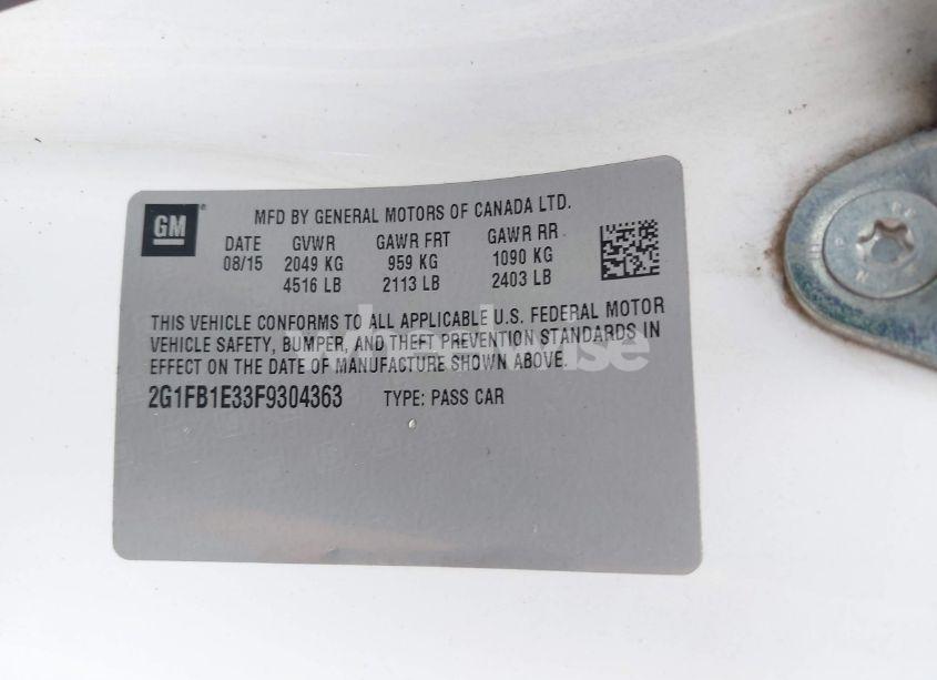 Photo 9 of 2015 Chevrolet Camaro 2LS (VIN 2G1FB1E33F9304363)