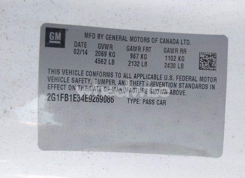 Photo 9 of 2014 Chevrolet Camaro 1LT (VIN 2G1FB1E34E9269086)