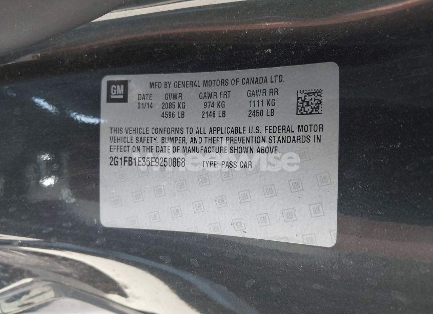 Photo 9 of 2014 Chevrolet Camaro 1LT (VIN 2G1FB1E35E9250868)