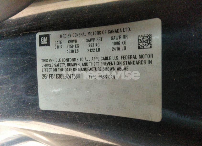 Photo 9 of 2014 Chevrolet Camaro 1LT (VIN 2G1FB1E36E9247588)