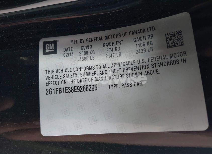 Photo 9 of 2014 Chevrolet Camaro 1LT (VIN 2G1FB1E38E9268295)