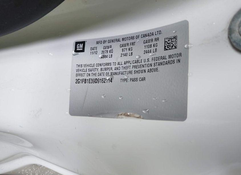 Photo 9 of 2013 Chevrolet Camaro 1LT (VIN 2G1FB1E39D9162114)