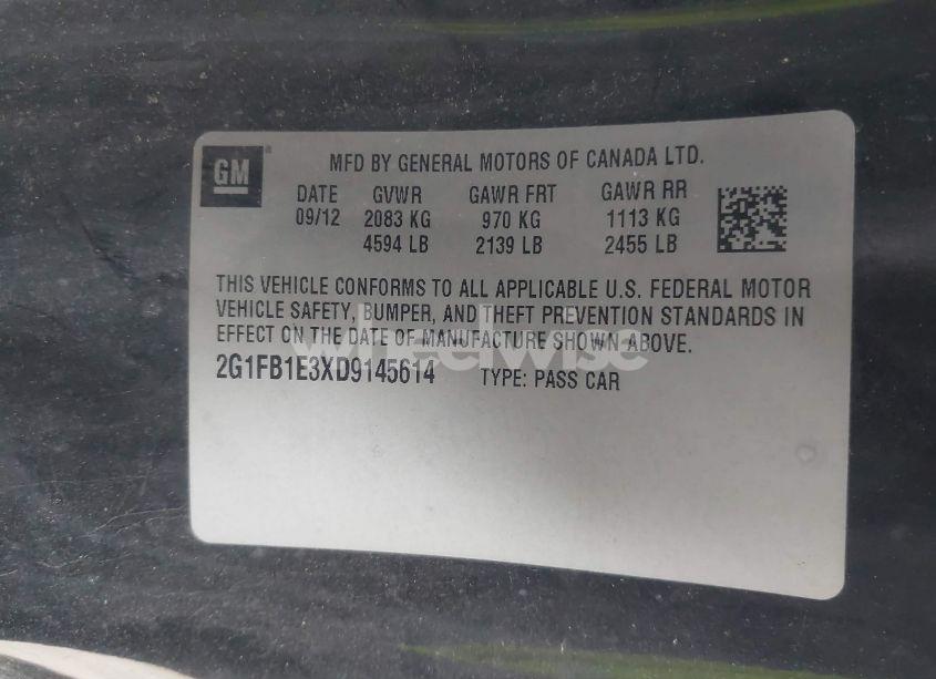 Photo 9 of 2013 Chevrolet Camaro 1LT (VIN 2G1FB1E3XD9145614)