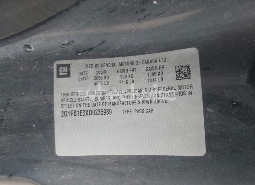 Photo 9 of 2013 Chevrolet Camaro 1LT (VIN 2G1FB1E3XD9235989)