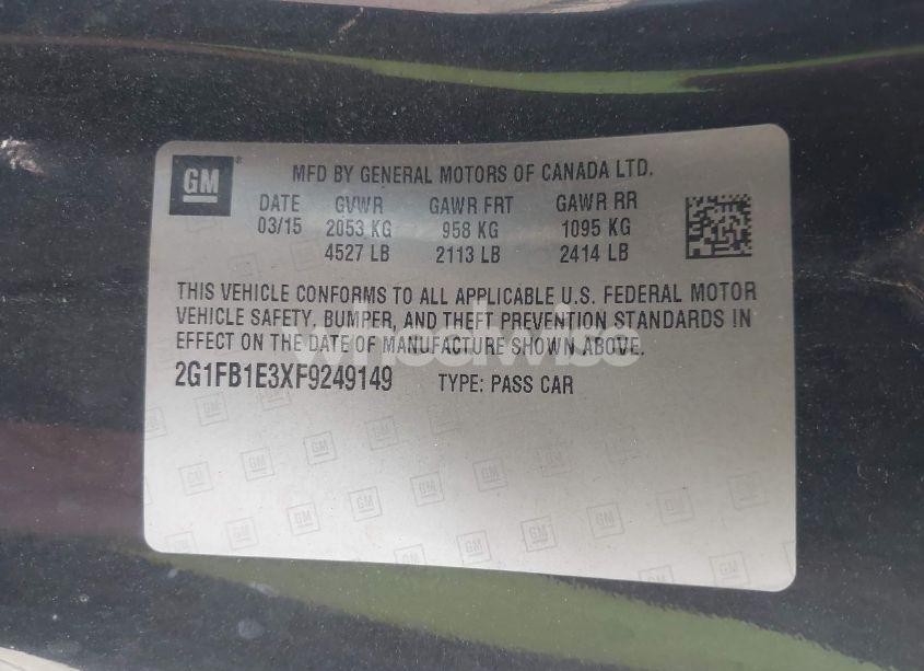 Photo 9 of 2015 Chevrolet Camaro 2LS (VIN 2G1FB1E3XF9249149)