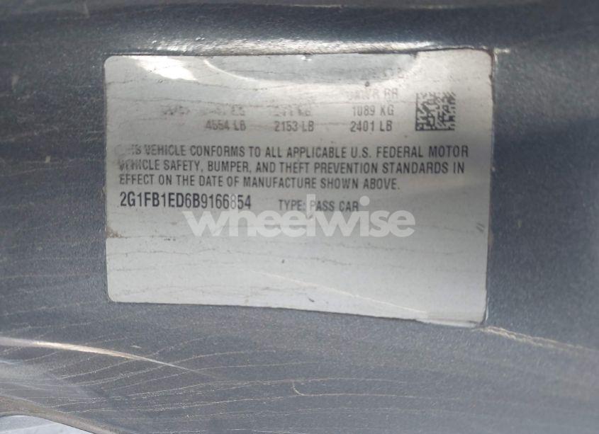 Photo 9 of 2011 Chevrolet Camaro 1LT (VIN 2G1FB1ED6B9166854)