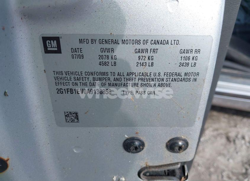 Photo 9 of 2010 Chevrolet Camaro 1LT (VIN 2G1FB1EV0A9130858)