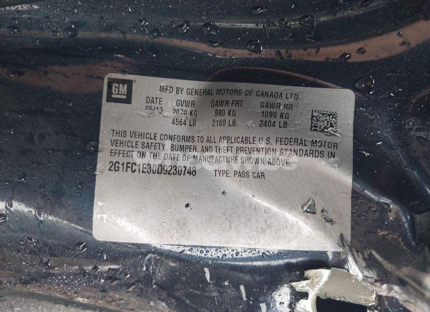 Photo 9 of 2013 Chevrolet Camaro 2LT (VIN 2G1FC1E30D9230748)