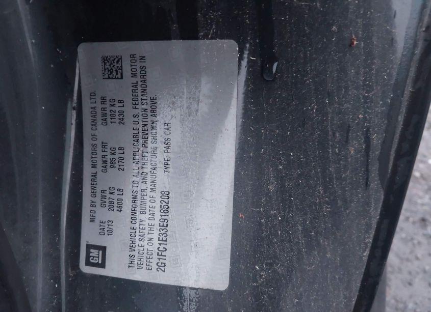 Photo 9 of 2014 Chevrolet Camaro 2LT (VIN 2G1FC1E33E9185208)