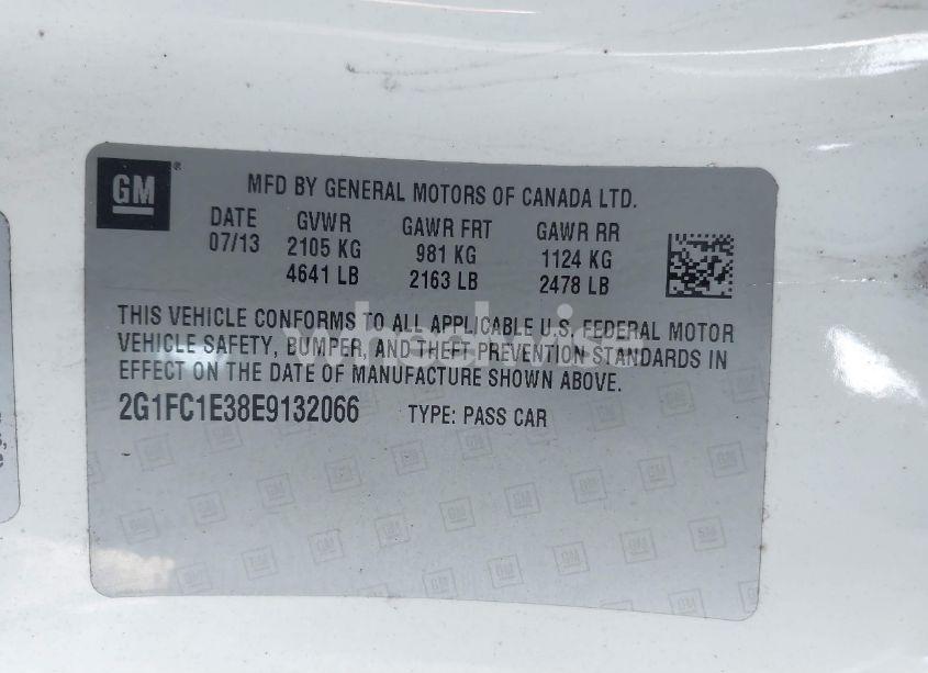 Photo 9 of 2014 Chevrolet Camaro 2LT (VIN 2G1FC1E38E9132066)