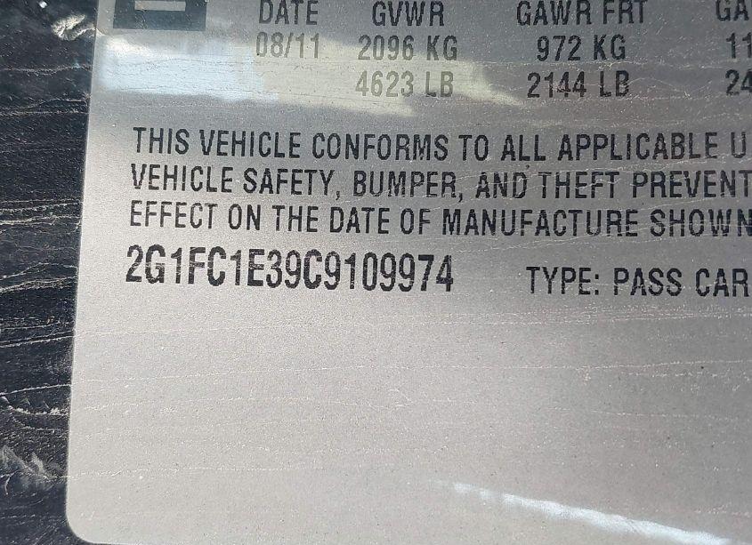 Photo 9 of 2012 Chevrolet Camaro 2LT (VIN 2G1FC1E39C9109974)