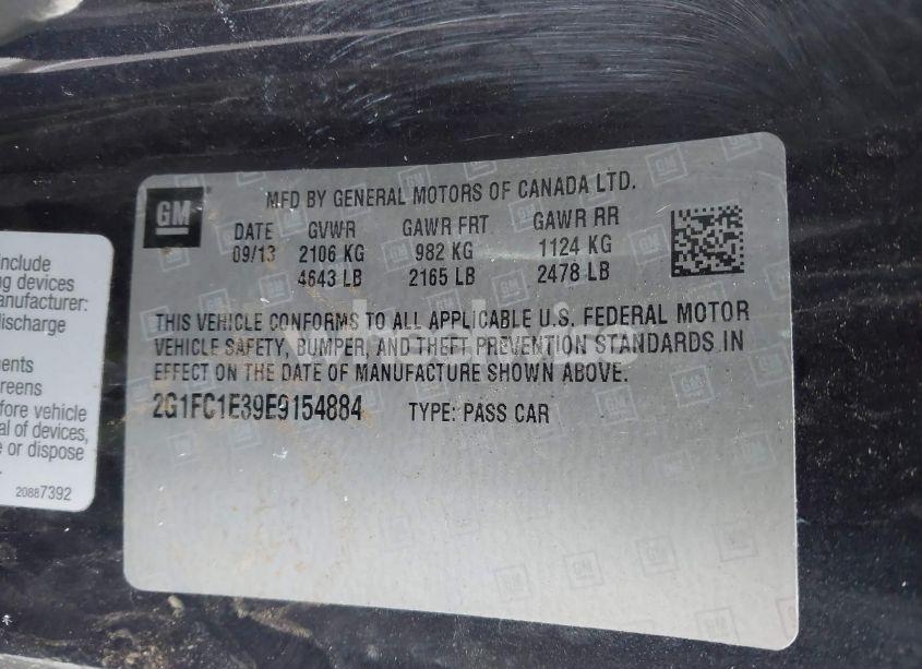 Photo 9 of 2014 Chevrolet Camaro 2LT (VIN 2G1FC1E39E9154884)