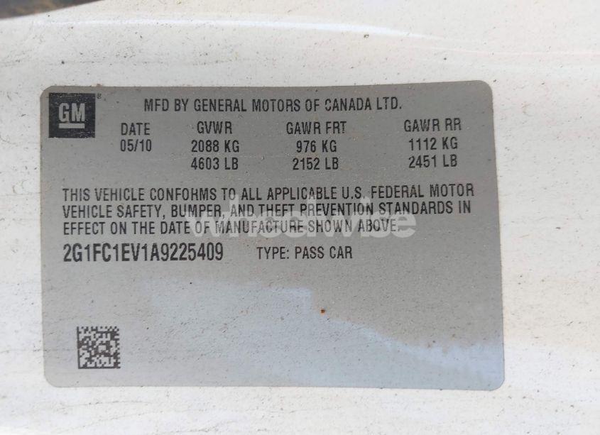 Photo 9 of 2010 Chevrolet Camaro 2LT (VIN 2G1FC1EV1A9225409)