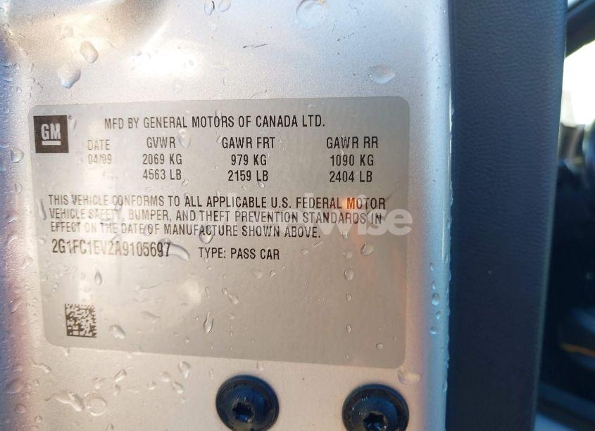 Photo 9 of 2010 Chevrolet Camaro 2LT (VIN 2G1FC1EV2A9105697)