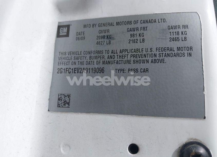 Photo 9 of 2010 Chevrolet Camaro 2LT (VIN 2G1FC1EV2A9119096)