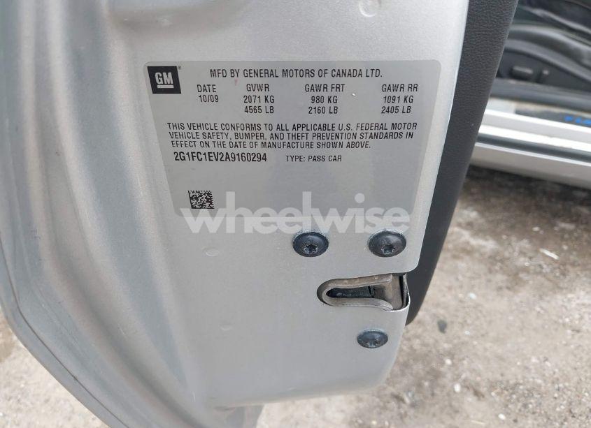 Photo 9 of 2010 Chevrolet Camaro 2LT (VIN 2G1FC1EV2A9160294)