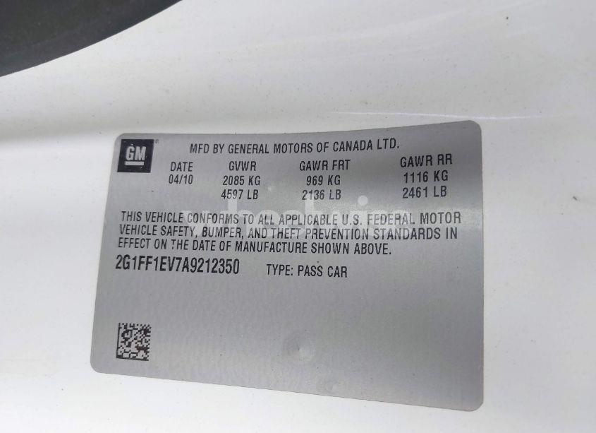 Photo 9 of 2010 Chevrolet Camaro 1LT (VIN 2G1FF1EV7A9212350)