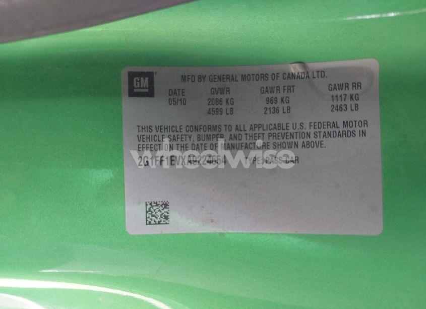 Photo 9 of 2010 Chevrolet Camaro 1LT (VIN 2G1FF1EVXA9224654)