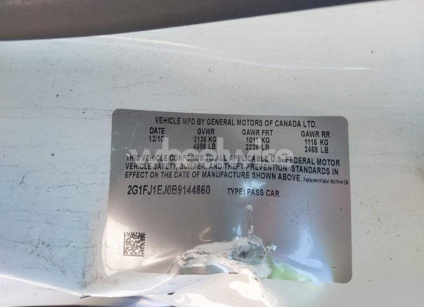 Photo 9 of 2011 Chevrolet Camaro 1SS (VIN 2G1FJ1EJ0B9144860)