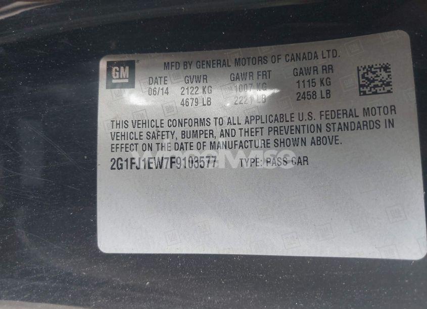 Photo 9 of 2015 Chevrolet Camaro 2SS (VIN 2G1FJ1EW7F9103577)