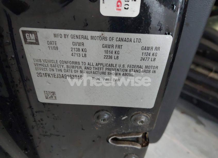 Photo 9 of 2010 Chevrolet Camaro 2SS (VIN 2G1FK1EJ3A9163818)