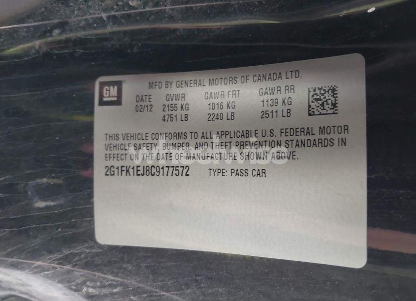 Photo 9 of 2012 Chevrolet Camaro 2SS (VIN 2G1FK1EJ8C9177572)