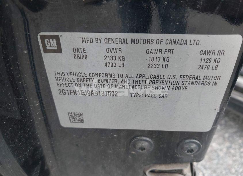 Photo 9 of 2010 Chevrolet Camaro 2SS (VIN 2G1FK1EJ9A9137692)