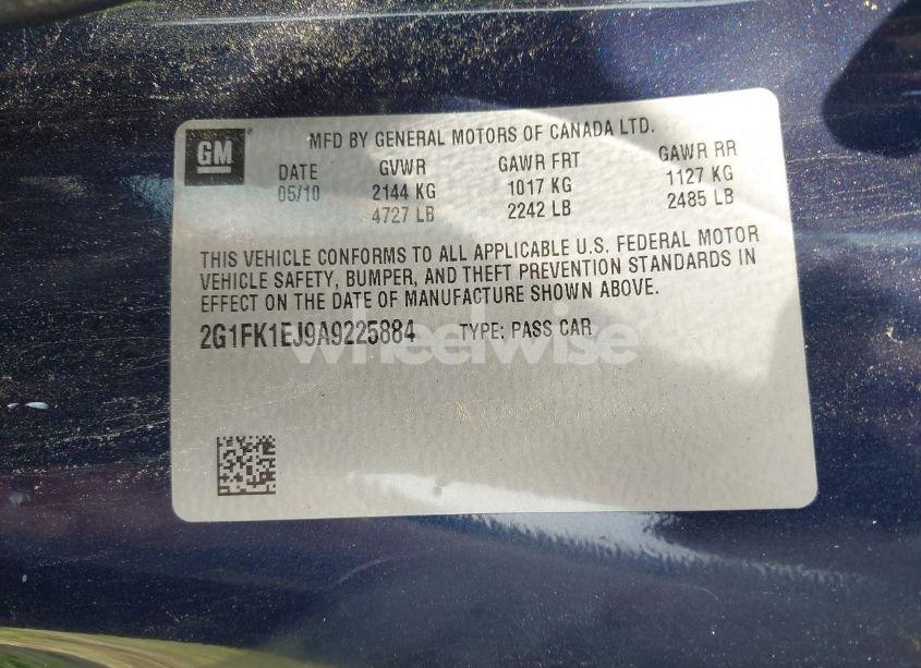 Photo 9 of 2010 Chevrolet Camaro 2SS (VIN 2G1FK1EJ9A9225884)