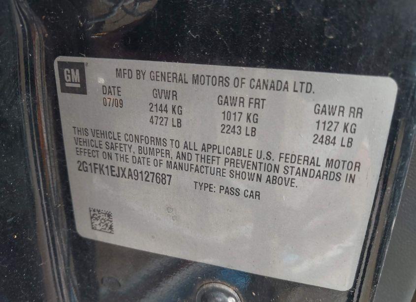 Photo 9 of 2010 Chevrolet Camaro 2SS (VIN 2G1FK1EJXA9127687)