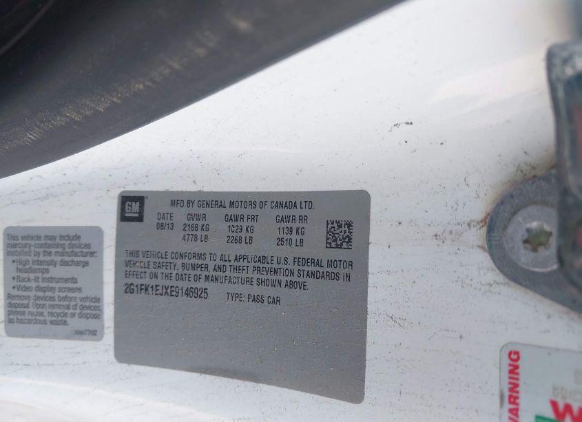 Photo 9 of 2014 Chevrolet Camaro 2SS (VIN 2G1FK1EJXE9146925)