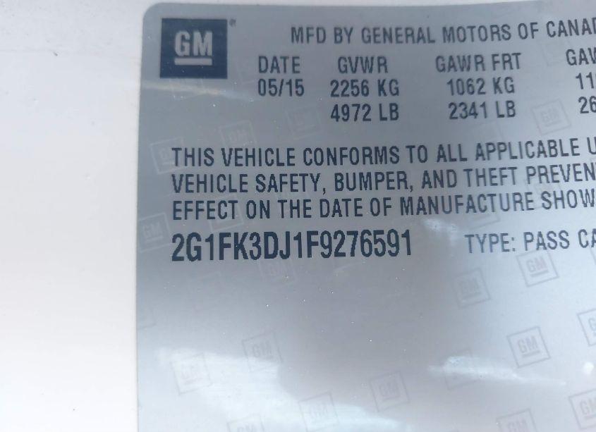 Photo 9 of 2015 Chevrolet Camaro 2SS (VIN 2G1FK3DJ1F9276591)