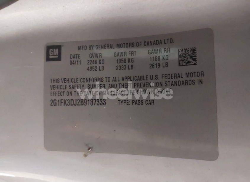 Photo 9 of 2011 Chevrolet Camaro 2SS (VIN 2G1FK3DJ2B9187333)