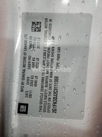 Photo 12 of 2012 CHEVROLET CAMARO 2SS (VIN 2G1FK3DJ2C9111368)