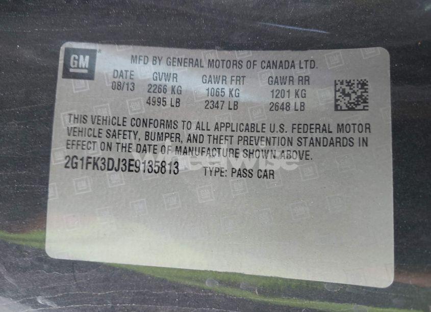 Photo 9 of 2014 Chevrolet Camaro SS (VIN 2G1FK3DJ3E9135813)