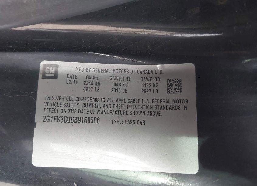 Photo 9 of 2011 Chevrolet Camaro 2SS (VIN 2G1FK3DJ6B9160586)