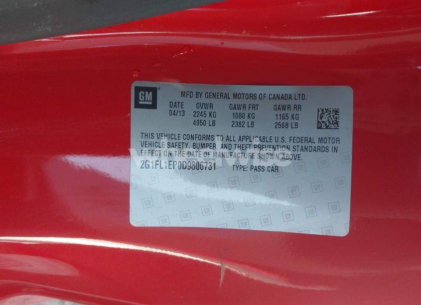 Photo 9 of 2013 Chevrolet Camaro ZL1 (VIN 2G1FL1EP0D9806731)