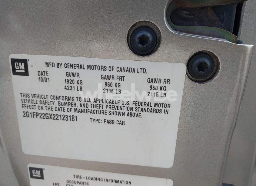 Photo 9 of 2002 Chevrolet Camaro Z28 (VIN 2G1FP22GX22123181)