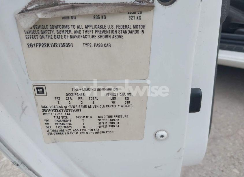 Photo 9 of 1997 Chevrolet Camaro (VIN 2G1FP22K1V2139391)