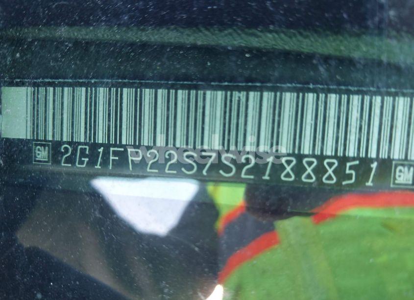 Photo 9 of 1995 Chevrolet Camaro (VIN 2G1FP22S7S2188851)