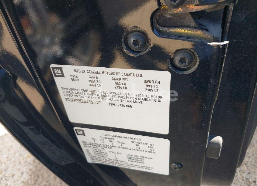 Photo 9 of 2002 Chevrolet Camaro Z28 (VIN 2G1FP32G322157727)