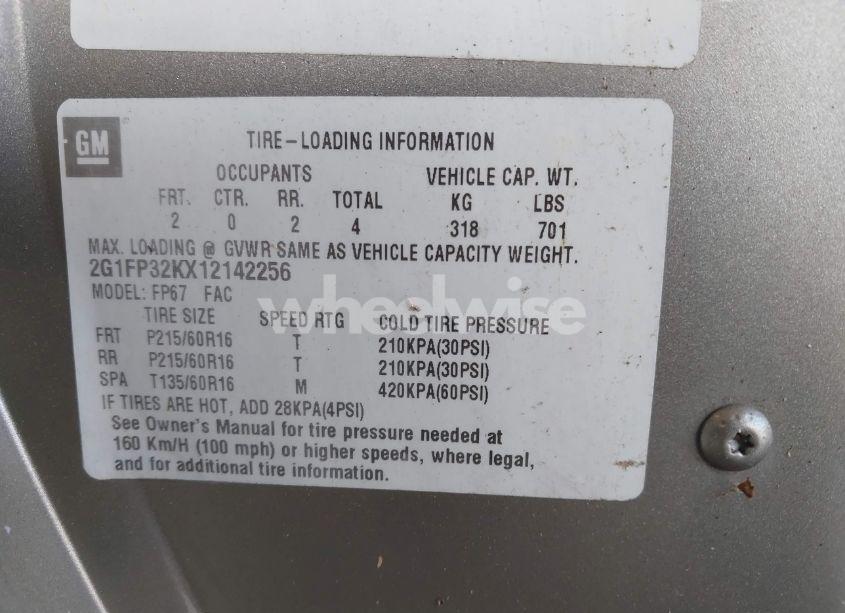 Photo 9 of 2001 Chevrolet Camaro (VIN 2G1FP32KX12142256)