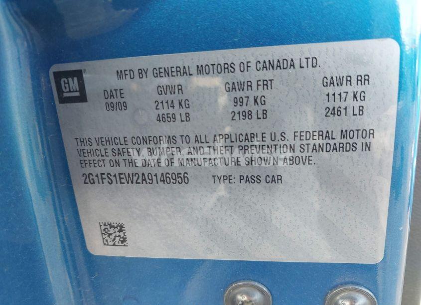 Photo 9 of 2010 Chevrolet Camaro 1SS (VIN 2G1FS1EW2A9146956)