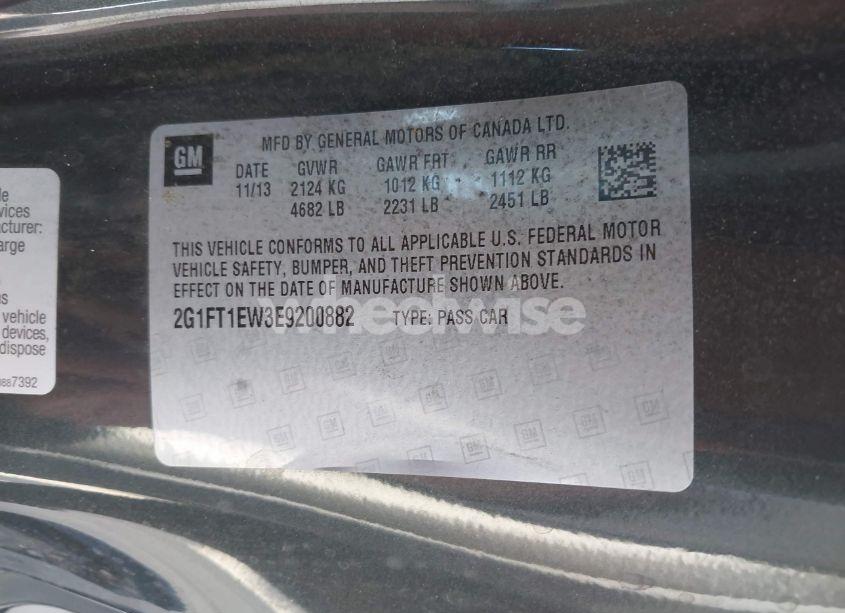 Photo 9 of 2014 Chevrolet Camaro 2SS (VIN 2G1FT1EW3E9200882)