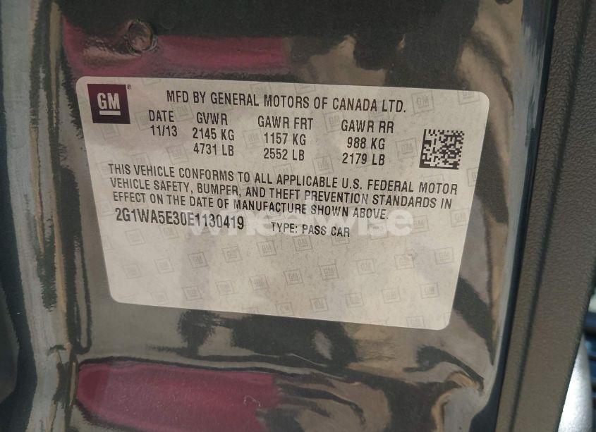 Photo 9 of 2014 Chevrolet Impala LIMITED LS (VIN 2G1WA5E30E1130419)