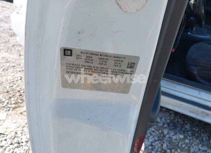 Photo 9 of 2014 Chevrolet Impala LIMITED LS (VIN 2G1WA5E30E1165848)